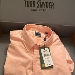 Todd Snyder Brush Cotton Cashmere Shirt (Pink)